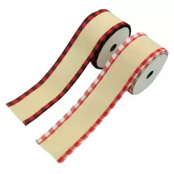 Cinta Navideña Decorativa Natural 6 cm Santini