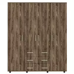 Closet Fontan Rta 180X150X50 Cm Coñac/Blanco