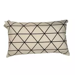 Cojin Concepts Eclectic 50x30cm Blanco Algodon