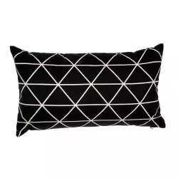 Cojin Concepts Eclectic 50x30cm Negro Algodon