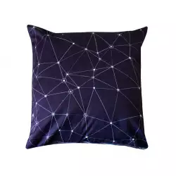 Cojin Expressions Digital 45X45Cm Azul Poliester Conexion