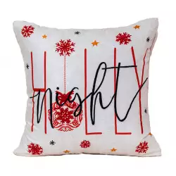 Cojin Expressions Ri-Hs-Cc-2029 Holly Night  45X45Cm Rojo Blanco