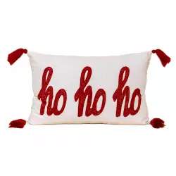 Cojin Expressions Sh-23-2013 Hoho  35X50Cm Rojo Blanco  35X50X5Cm