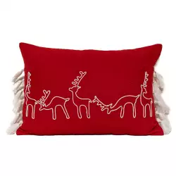 Cojin Expressions Sh-23-Sj7009 Renos  35X50Cm Rojo  35X50X5Cm