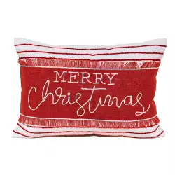 Cojin Expressions Sh-23-Sj7011 Merry Christmas  35X50Cm Rojo  35X5