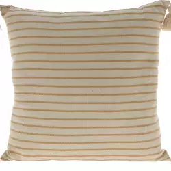 Cojin Home & Styling 45X45Cm Beige Poliester
