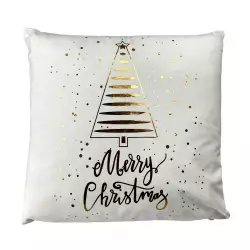 Cojin Navideño Merry Christmas Blanco Santini 45x45cm
