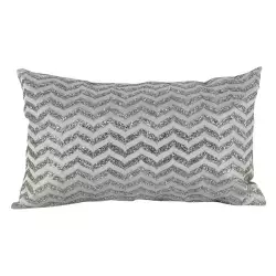 Cojin navideño plata 48x30cm