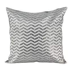 Cojin navideño plata 50x50cm