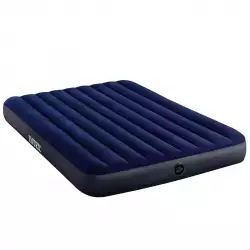 Colchon Intex Inflable Queen 1X2X25Cm Azul 272 Kg Pvc 64759