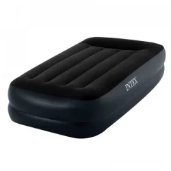 Colchon Intex Inflable Sencillo 99X1X25Cm Gris 13.3 Kg Pvc 64