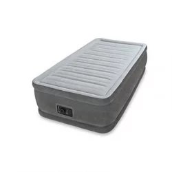 Colchon Intex Inflable Sencillo 99X1X25Cm Gris 136 Kg Plastico