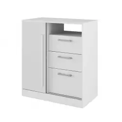 Comoda Bertolini 80X92X45Cm Blanco Mdp 57413200