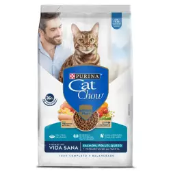 Concentrado Gato Cat Chow 12225566 3 Kg Vida Sana Salmon Adulto