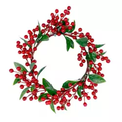 Corona Navideña Decorativa Santini  30X30X5Cm