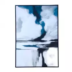 Cuadro concepts Crystal Blue 82,6x122,6xcm negro mdf 532-28438