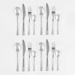 Cubiertos Expressions Silver 16 Pz Acero Aect-173