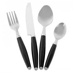 Cubiertos Ubl Negro 16 Pz Acero Inoxidable Kt0205