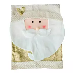 Cubresilla navideño santa decorado dorado 52x2x59cm