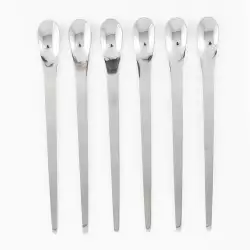 Cucharas Espiral Fj601-6Psp Style 26X20X2Cm Plateado Acero 6 P