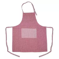 Delantal Cocina 72X8 5Cm Cuadros Algodon .01 Lb