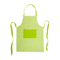 Delantal Expression Cuadrille Verde 60 X 80 Cm