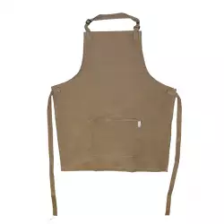 Delantal Expressions Con Bolsillo Drill Beige