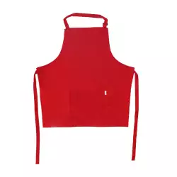 Delantal Expressions Con Bolsillo Drill Rojo