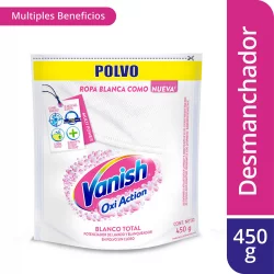 Desmanchador Polvo Ropa Blanca Vanish 450Gr - Blanco