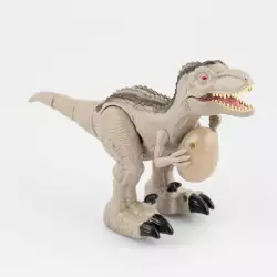 Dinosaurio Maypa Raptor Sonido 27X10Cm Cafe