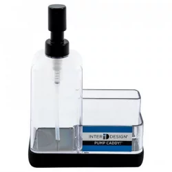 Dispensador de Jabón Interdesign -Transparente con Negro