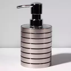 Dispensador De Jabón Plateado