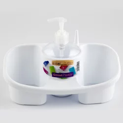 Dispensador Jabon Great Plastic 1190 Soporte Esponjas Blanco 1190