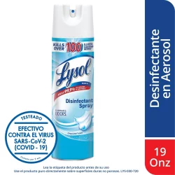 Eliminador Olores Lysol Desinfectante Crisp Linen 538 Gr