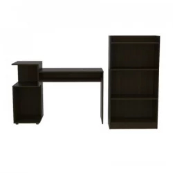 Escritorio Atlanter+Biblioteca Rta Combo Clw1820 Wengue