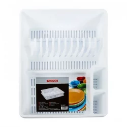 Escurridor plasticforte 48x9x38cm blanco plastico 1152201