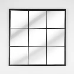 Espejo Decorativo Con Diseño Cuadricula