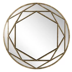 Espejo Pared 14677 Redondo Gold Sbh