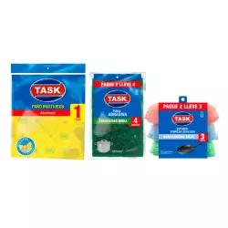 Esponja Suave Task 1050444 Fibra De Cobre 3 Unds 10 Kg