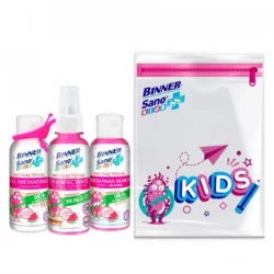 Estuche Binner Jabon 100Ml+Alcohol 100Ml+Gel Antib 100Ml Sano Kids