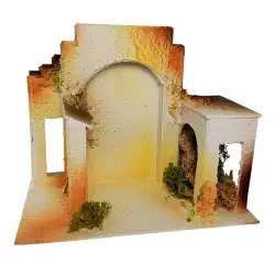 Fig Pesebre Casa Arco Escalonado 15X18X11Cm 1032