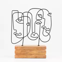 Figura Decorativa Expresions 18029 7.62X33.02X25