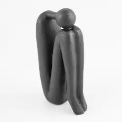 Figura humana eclectic cabeza inclinada.