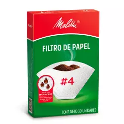 Filtro Cafe Melitta 13.1 Cm Blanco 30 Ud Papel 1002592