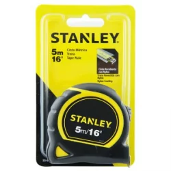 Flexómetro 5 Metros Stanley 30 615 Negro Con Amarillo