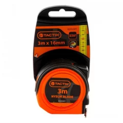Flexometro Tactix 3Mtx16Mm-Naranja