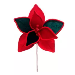 Flor Miro Christmas   1X25Cm Rojo Verde