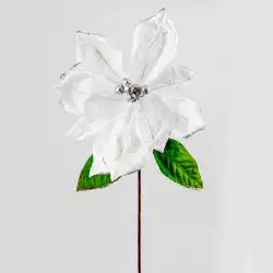 Flor nav poinsetia 70cm montefiori blanco xs1045079ws