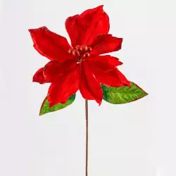 Flor nav poinsetia 70cm montefiori rojo xs1045079r