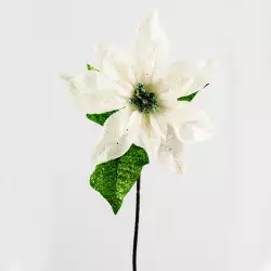Flor nav poinsetia 73x22cm montefiori blanco xs1045032w